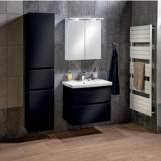 Aqualine ALTAIR umývadlová skrinka 86,5x60x45cm, čierna mat AI690