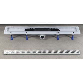 INDY sprchový kanálik s nerezovým roštom, superflow, DN50, 910x122x65 mm 73661