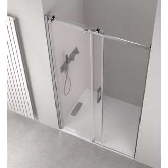 THRON LINE SQUARE sprchové dvere 1400 mm, hranaté pojazdy, číre sklo TL5014-5002