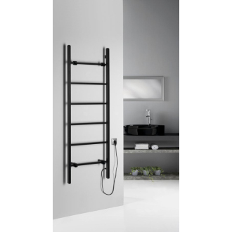 BARBO elektrický sušiak uterákov, hranatý, 600x1600 mm, 160 W, čierna mat BB906