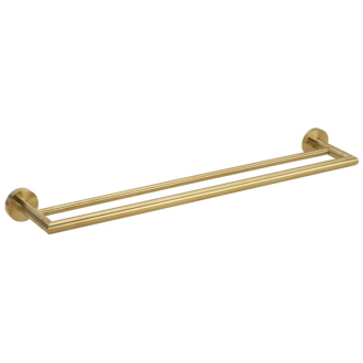 X-ROUND GOLD dvojitý držiak na uteráky 600 mm, zlato mat XR401GB