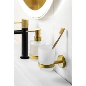 X-ROUND GOLD pohár, mliečne sklo, zlato mat XR903GB