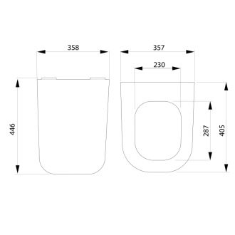 WALTER WC sedátko, Slim, Soft Close, duroplast, biela 201.505.4