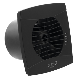 UC-10 kúpeľňový ventilátor axiálny, 8W, potrubie 100mm, čierna 01256000