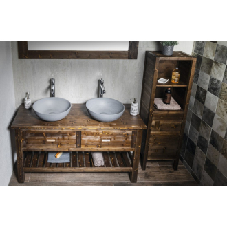 BRAND umývadlová skrinka 130x73x50cm, morený smrek BA131S
