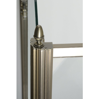 ANTIQUE bočná stena 1000mm, ČÍRE sklo, bronz, svetlý odtieň GQ5610CL