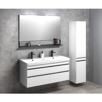 SITIA dvojumývadlová skrinka 116x50x44, 1cm, 4xzásuvka, biela mat SI120-3131