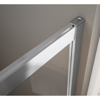 BORG štvrťkruhová sprchová zástena 900x900x1950 mm, R550, číre sklo 751.090.1
