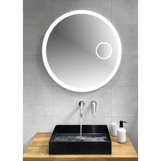 FLOAT okrúhle LED podsvietené zrkadlo, ? 90 cm, kozm.zrkadlo, IR senzor biela FT900