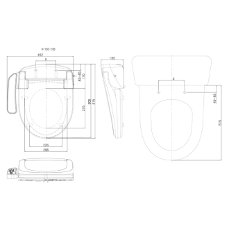 AVVA závesné WC s elektronickým bidetom BLOOMING EKO PLUS NB-1160D-3