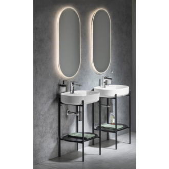PUNO podstavec s umývadlom 600x860x396mm, čierna SKA590-2-01