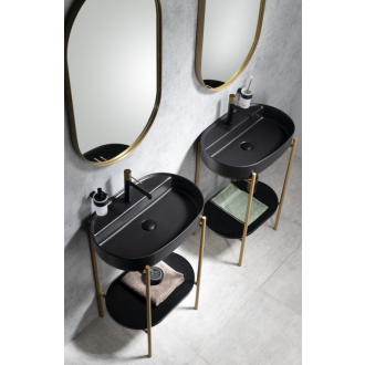 PUNO podstavec s umývadlom 600x860x396mm, zlatá mat SKA590-5-01