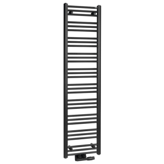 ALBRECHT vykurovacie teleso 400x1570 mm, stredové pripojenie, čierna mat 600.113.6