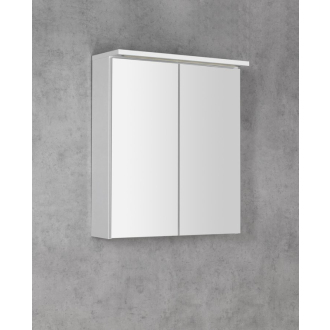 KAWA STRIP galerka s LED osvetlením 60x70x22cm, biela