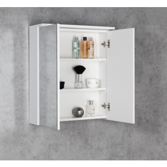 KAWA STRIP galerka s LED osvetlením 60x70x22cm, biela