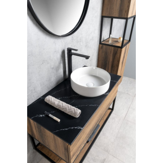 SKARA doska Rockstone 91,2x12x46cm, 0598 black attica CG026-0598