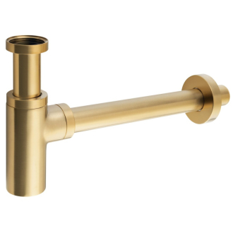 Umývadlový sifón 5/4&quot;, odpad 32mm, okrúhly, zlato mat SI519