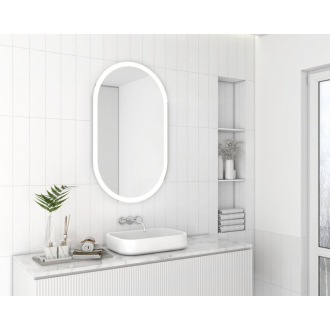 PARGA oválne zrkadlo s LED osvetlením 60x100cm