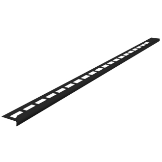 Spádová lišta, ľavá, výška 10 mm, dĺžka 1000 mm, čierna mat SPD10B-L