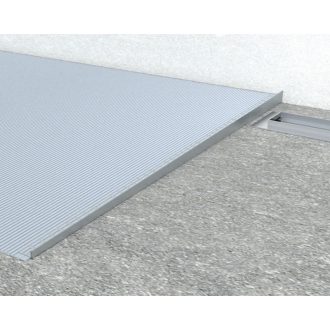 Spádová lišta, ľavá, výška 10 mm, dĺžka 1000 mm, čierna mat SPD10B-L