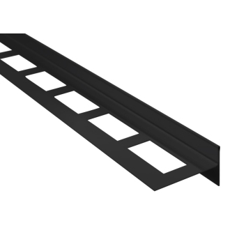 Spádová lišta, pravá, výška 10 mm, dĺžka 1000 mm, čierna mat SPD10B-P