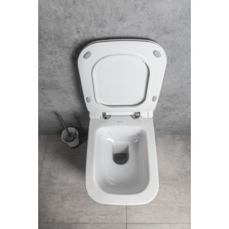 VEA závesná WC misa Rimless, 34,5x52cm, biela
