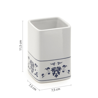 CIXI pohár na postavenie, porcelán, biela/modrá CX9889