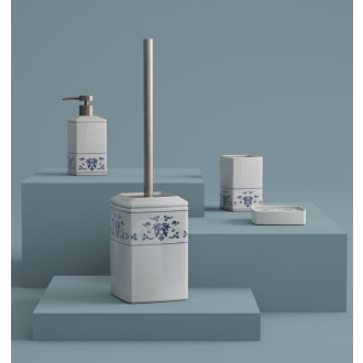 CIXI WC kefa na postavenie, porcelán, biela/modrá CX3389