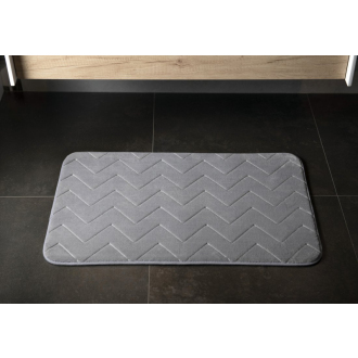 MOUSSE kúpeľňová predložka, 50x80 cm, 100% polyester, protišmyk, šedá 96MS508008