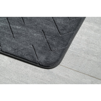 MOUSSE kúpeľňová predložka, 50x80 cm, 100% polyester, protisklz, antracit 96MS508085