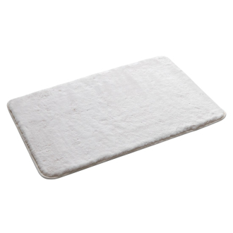 FUZZY kúpeľňová predložka, 50x80 cm, 100% polyester, protišmyk, biela 96FY508002