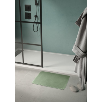 FUZZY kúpeľňová predložka, 50x80 cm, 100% polyester, protišmyk, zelená 96FY508007