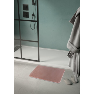 FUZZY kúpeľňová predložka, 50x80 cm, 100% polyester, protisklz, ružová 96FY508010