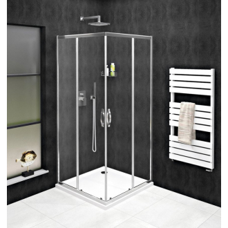 SIGMA SIMPLY štvorcový sprchovací kút 1200x1200 mm, rohový vstup, číre sklo GS2112-01