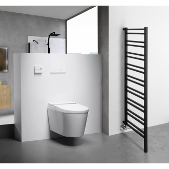 METRO SPACE vykurovacie teleso 550x1430 mm, do priestoru, čierna mat IR438B