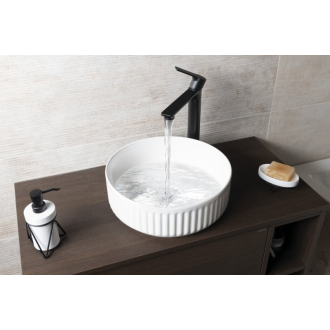 ION keramické umývadlo na dosku, priemer 36cm, biela 10NF66036