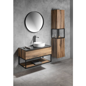 SKARA doska Rockstone 101,2x12x46cm, black attica CG029-0598