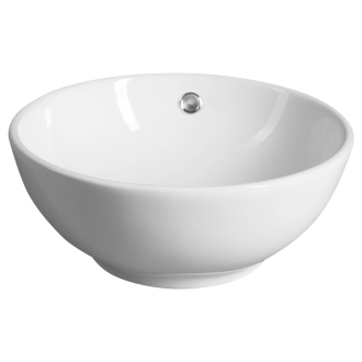 Keramické umývadlo na dosku Ø 38 cm, biela