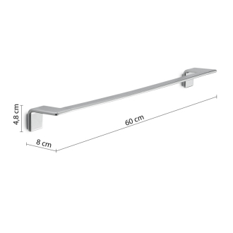 IL GIGLIO držiak uterákov 600x80mm, chróm A9216013