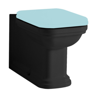 WALDORF WC kombi misa 40x68cm, spodný/zadný odpad, čierna mat 411731