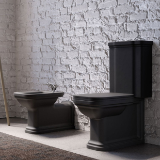 WALDORF WC kombi misa 40x68cm, spodný/zadný odpad, čierna mat 411731
