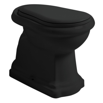 RETRO WC misa stojaca, 38,5x59cm, spodný odpad, čierna mat 101031
