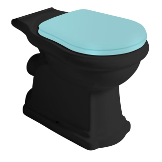 RETRO WC kombi misa 38,5x72cm, zadný odpad, čierna mat 101331