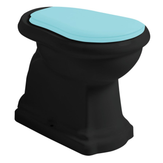 RETRO WC misa stojaca, 38,5x59cm, zadný odpad, čierna mat 101131