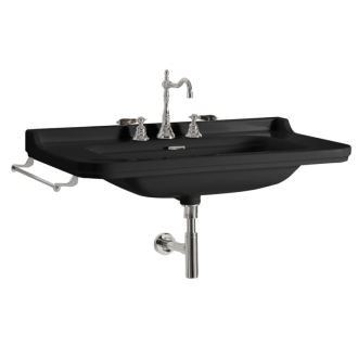 WALDORF keramické umývadlo 100x55cm, čierna mat 4142K7