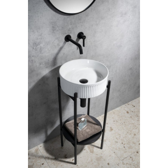 PICOBELLO keramické umývadlo na dosku priemer 37cm, biela AR484