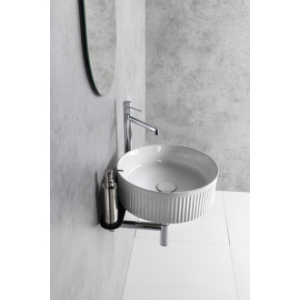 PICOBELLO keramické umývadlo na dosku priemer 37cm, biela AR484
