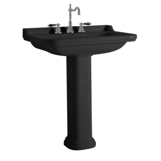 WALDORF univerzálny keramický stĺp k umývadlám 60, 80cm, čierna mat 417031