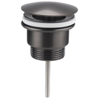 Umývadlová výpusť 5/4&quot;, neuzatvárateľná, veľká zátka, 10-55mm, gun metal 542.742.5GM
