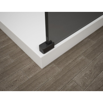 ESCA BLACK MATT sprchová zástena na inštaláciu k stene, matné sklo, 1200 mm ES1112-02